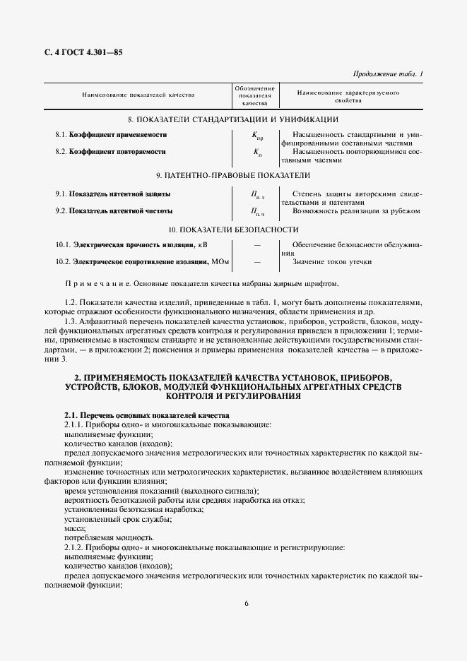 Страница 6 ГОСТ 4.301-85