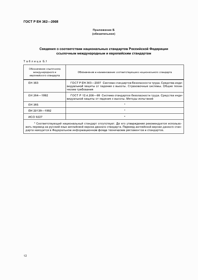 Страница 14 ГОСТ Р ЕН 362-2008