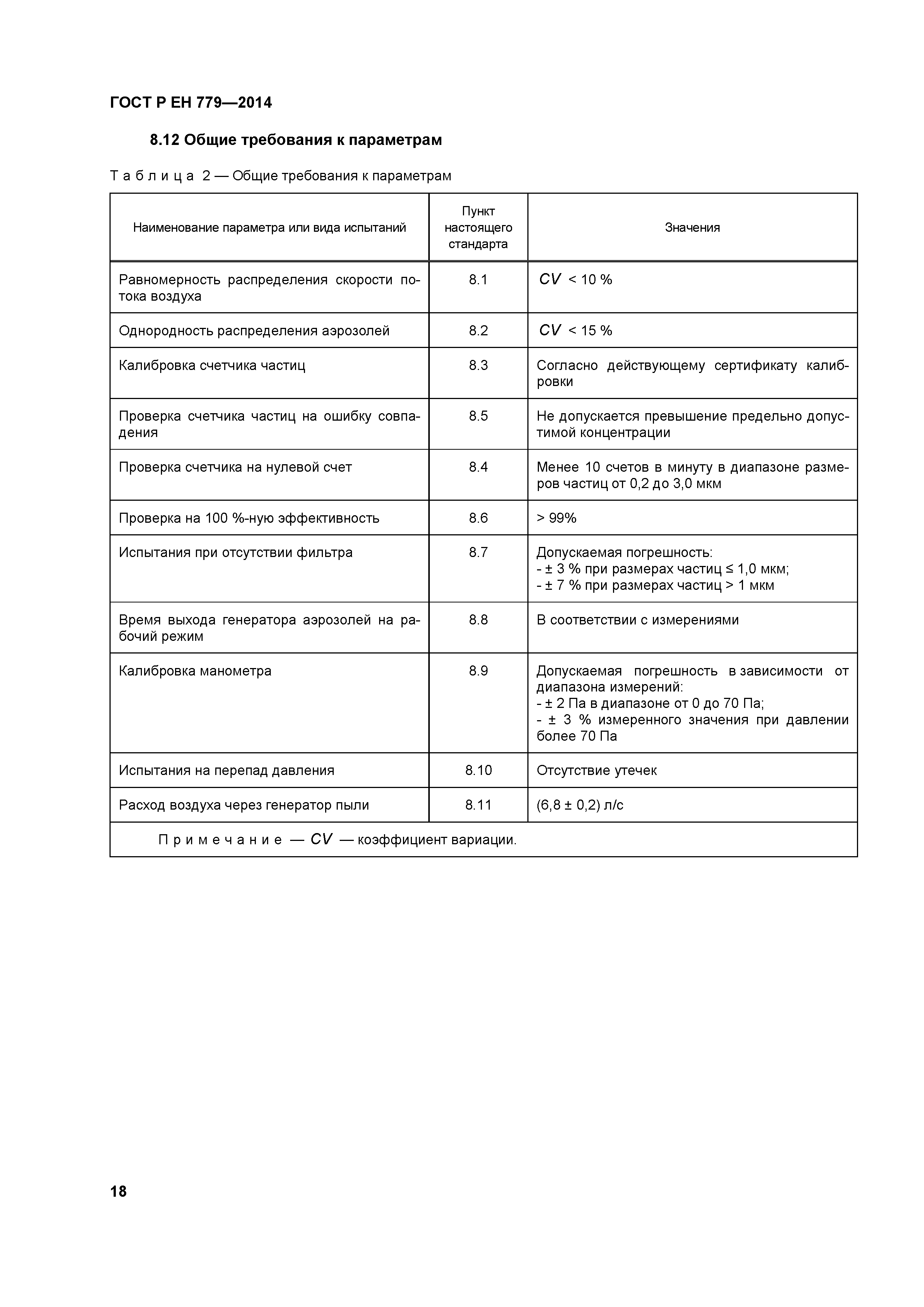 Страница 22 ГОСТ Р ЕН 779-2014