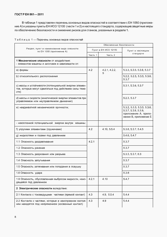 Страница 12 ГОСТ Р ЕН 861-2011