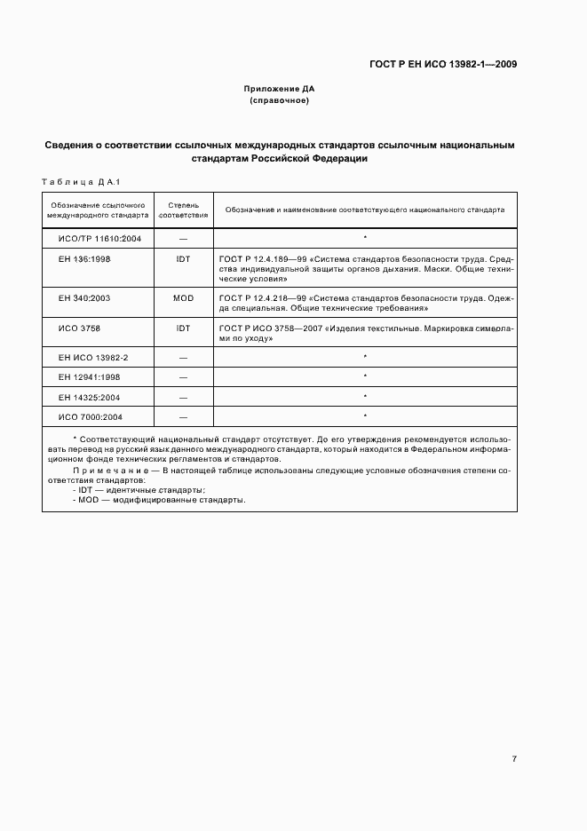 Страница 11 ГОСТ Р ЕН ИСО 13982-1-2009