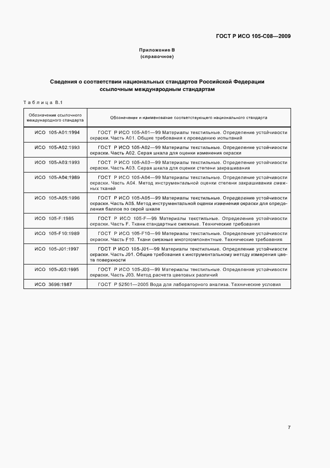 Страница 11 ГОСТ Р ИСО 105-C08-2009