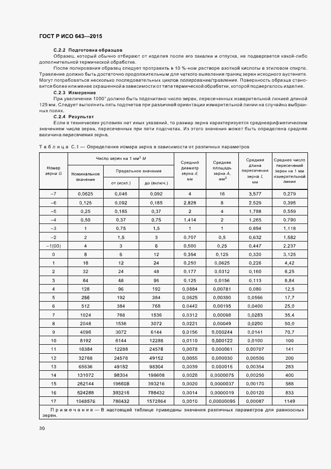 Страница 33 ГОСТ Р ИСО 643-2015