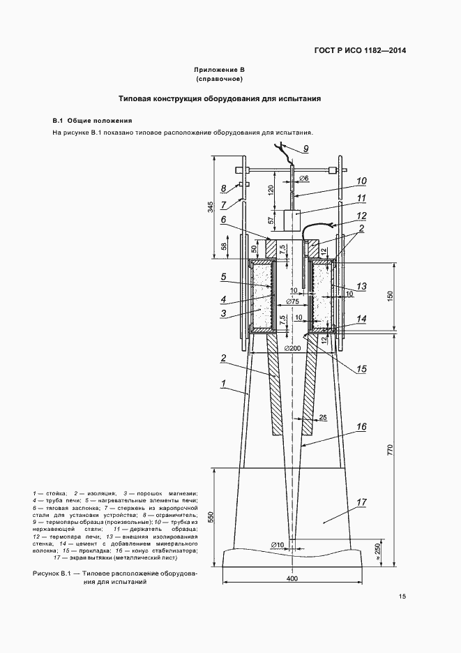 Страница 18 ГОСТ Р ИСО 1182-2014