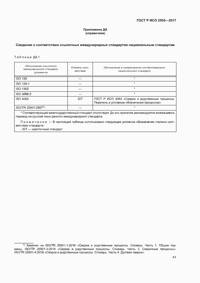 Страница 46 ГОСТ Р ИСО 2553-2017