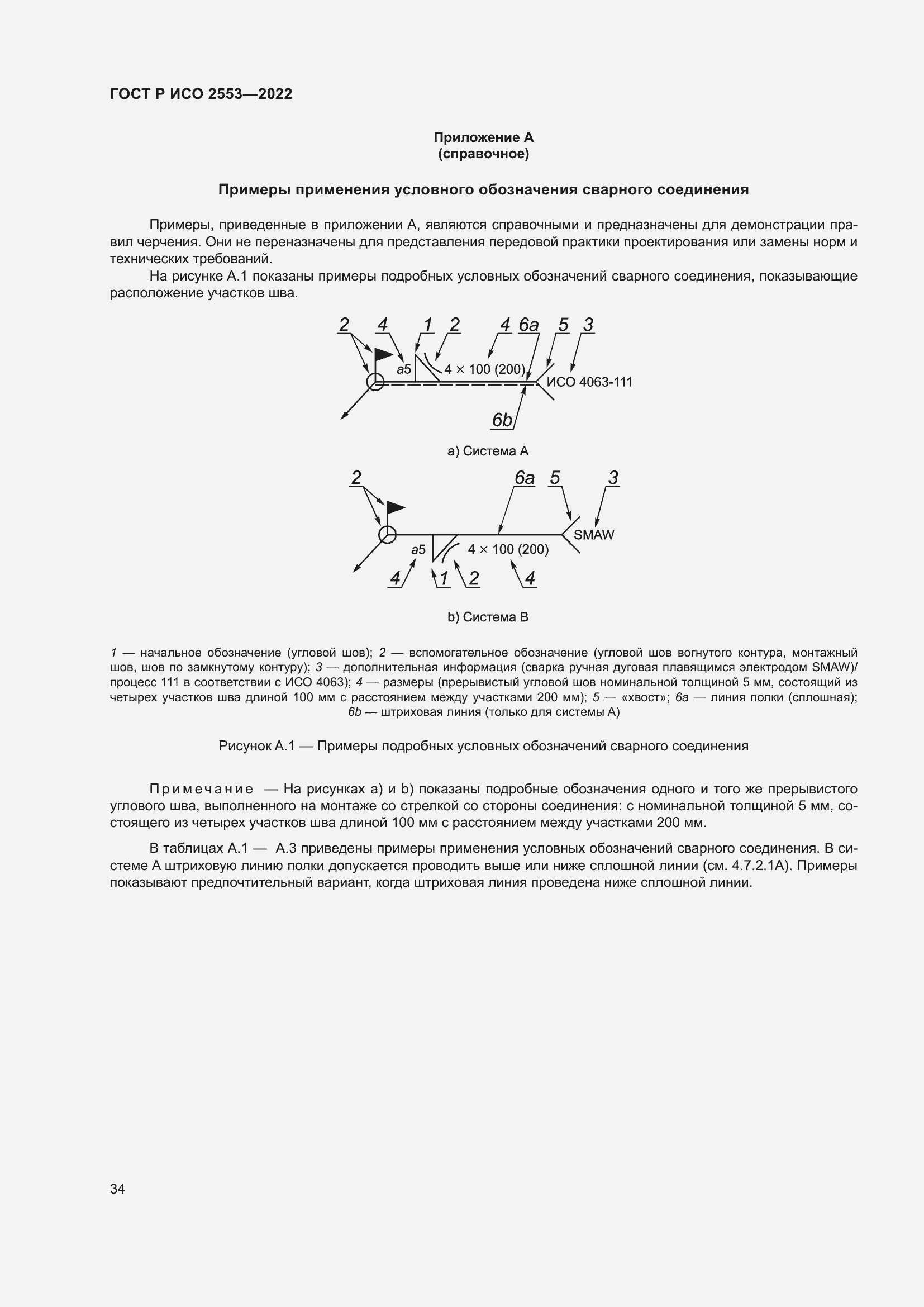 Страница 38 ГОСТ Р ИСО 2553-2022