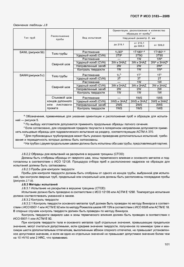 Страница 107 ГОСТ Р ИСО 3183-2009