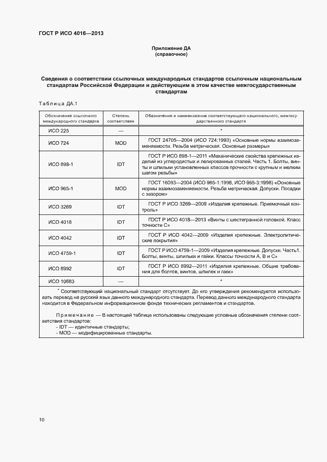 Страница 14 ГОСТ Р ИСО 4016-2013
