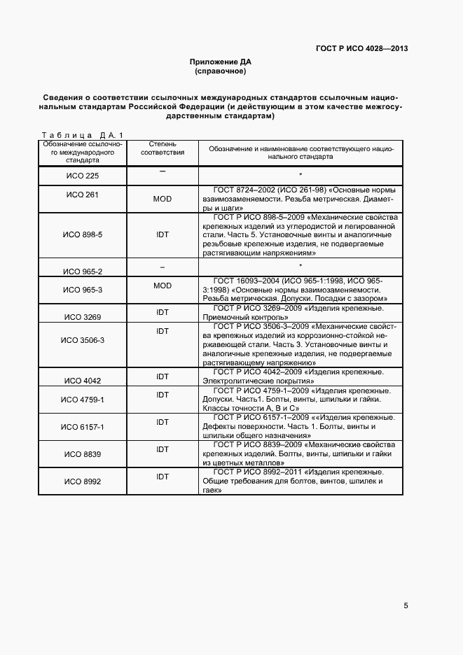 Страница 7 ГОСТ Р ИСО 4028-2013