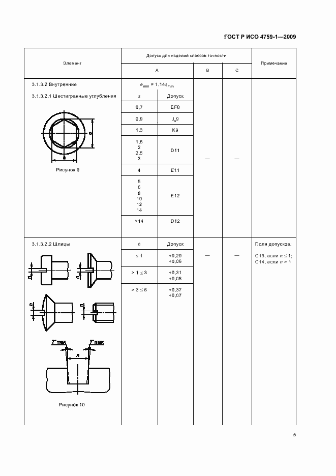 Страница 9 ГОСТ Р ИСО 4759-1-2009