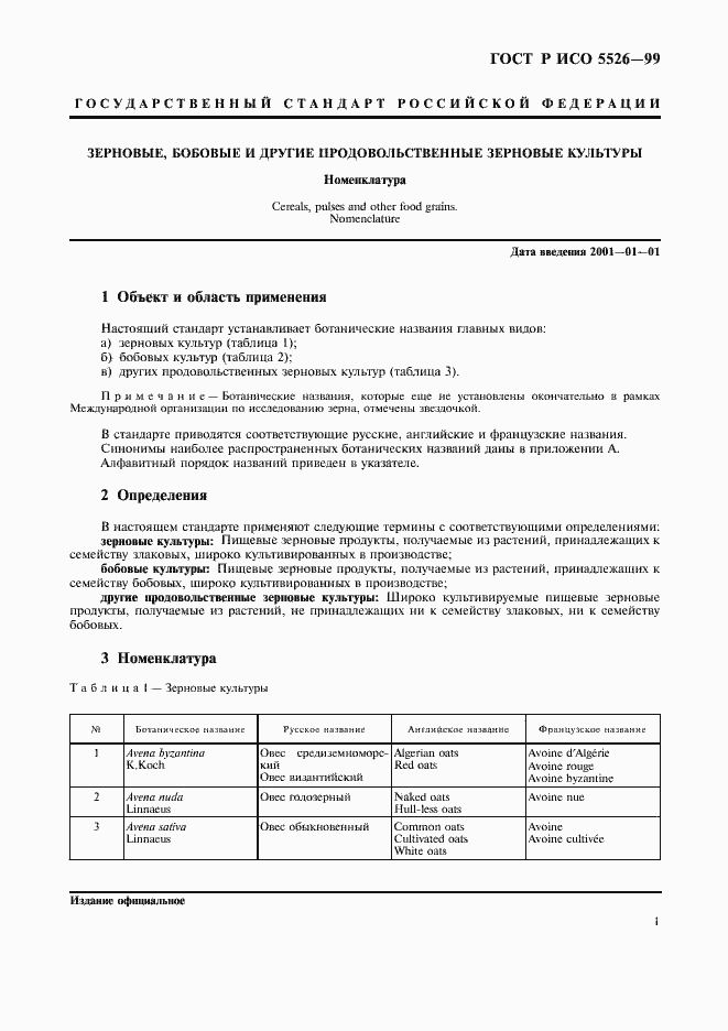 Страница 3 ГОСТ Р ИСО 5526-99