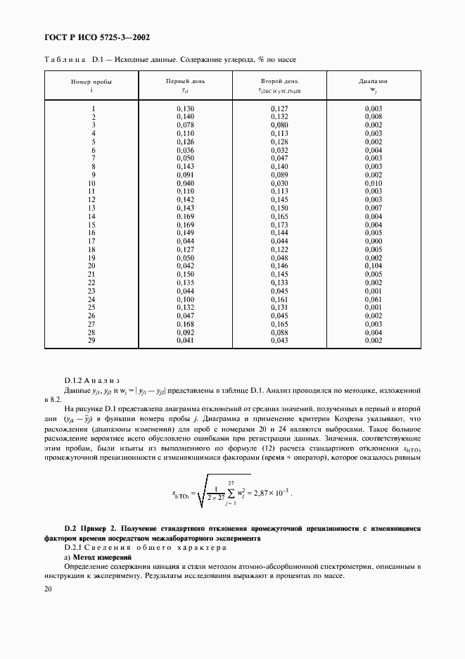 Страница 30 ГОСТ Р ИСО 5725-3-2002