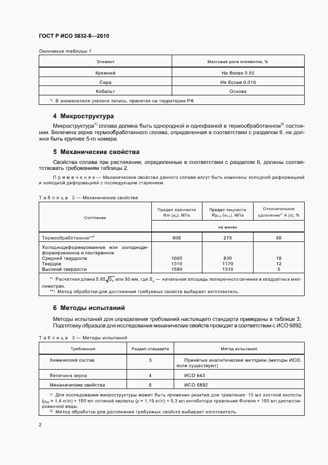 Страница 6 ГОСТ Р ИСО 5832-8-2010