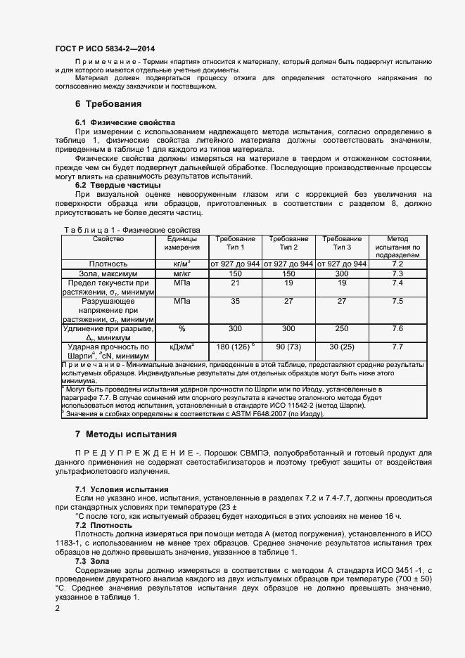 Страница 4 ГОСТ Р ИСО 5834-2-2014