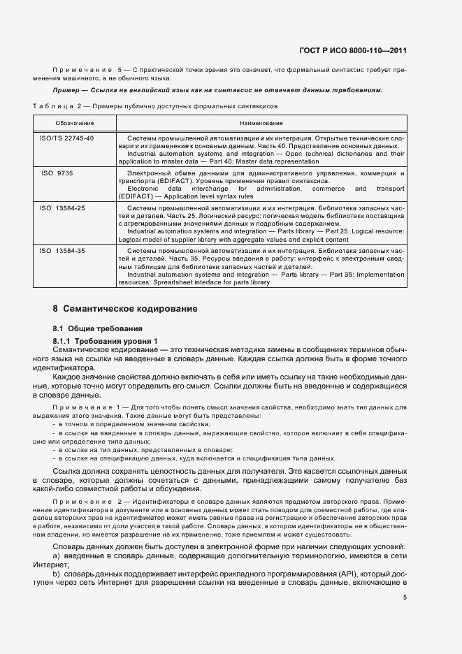 Страница 9 ГОСТ Р ИСО 8000-110-2011