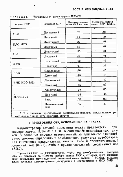 Страница 26 ГОСТ Р ИСО 8348/Доп. 2-93