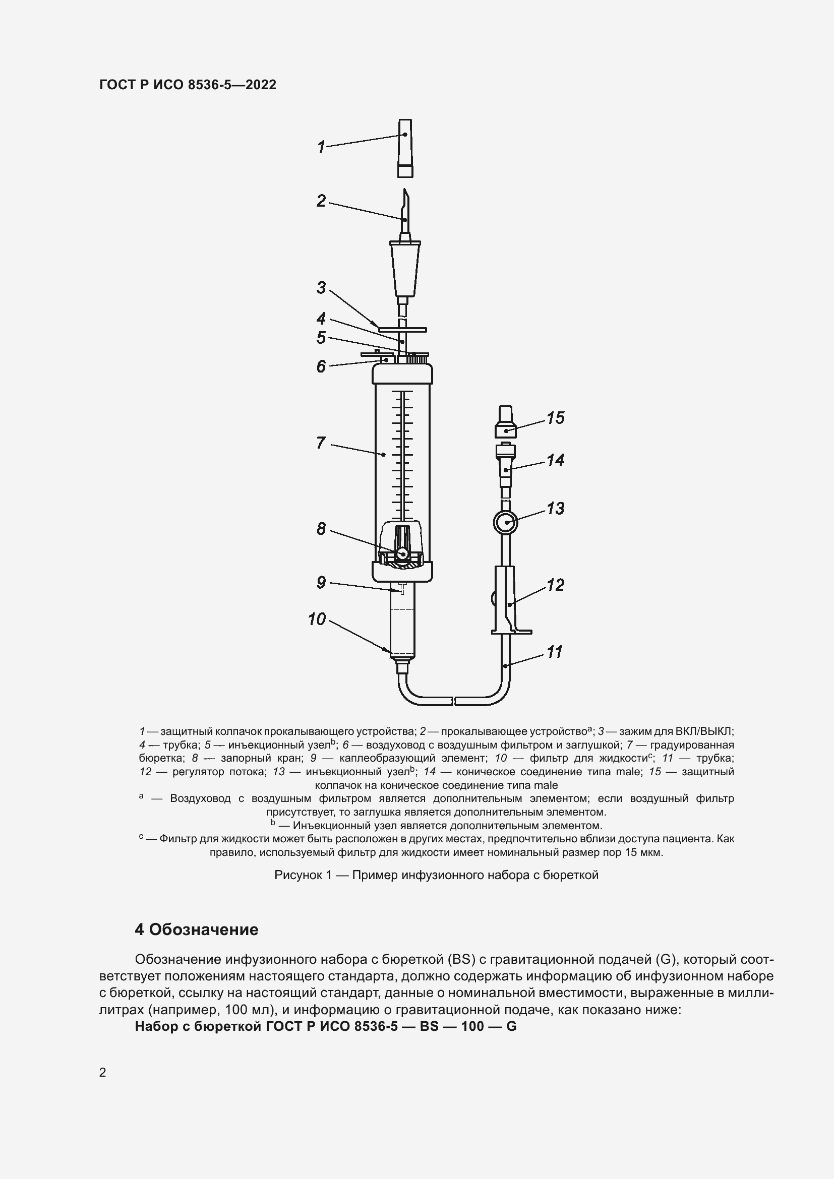 Страница 6 ГОСТ Р ИСО 8536-5-2022