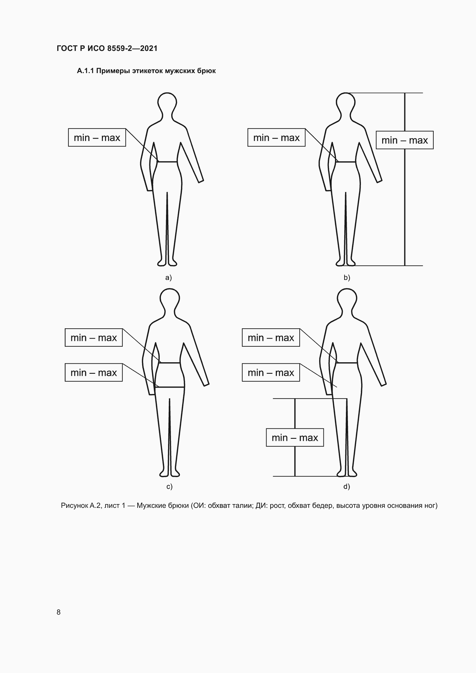 Страница 12 ГОСТ Р ИСО 8559-2-2021