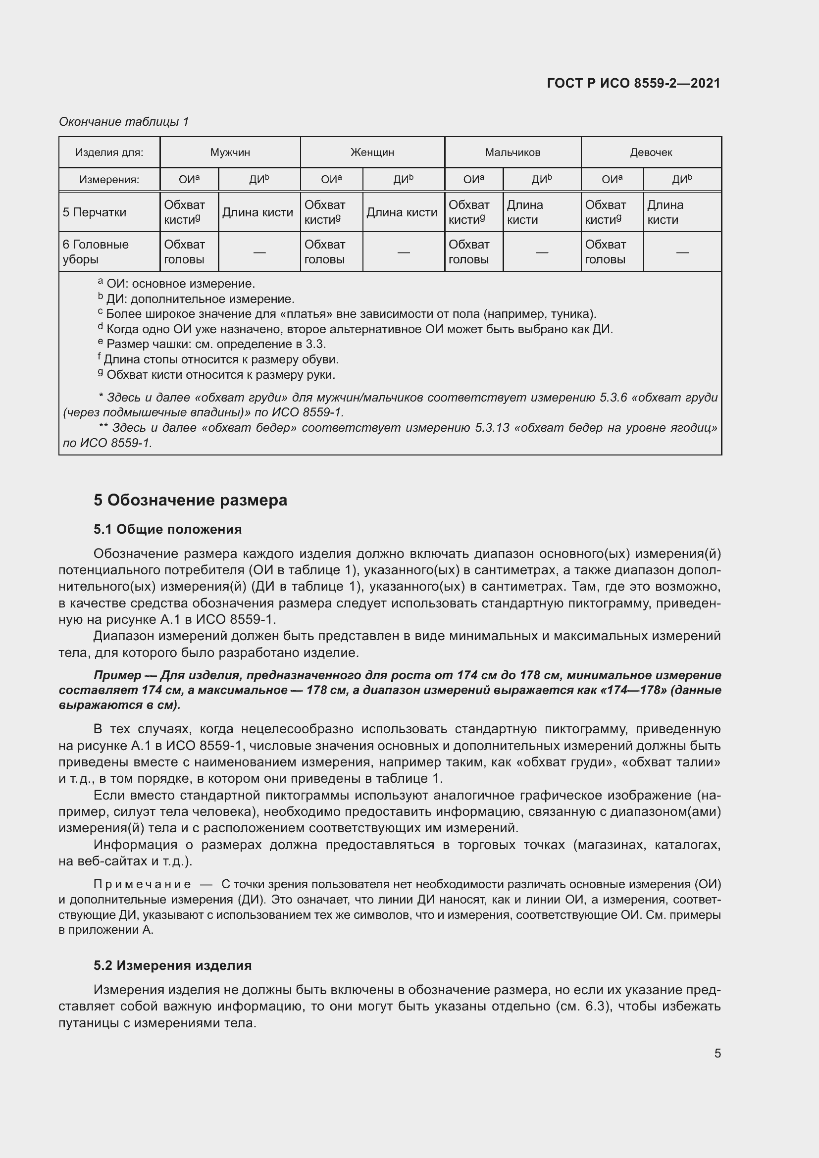 Страница 9 ГОСТ Р ИСО 8559-2-2021