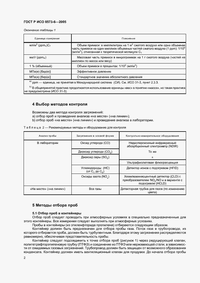 Страница 6 ГОСТ Р ИСО 8573-6-2005