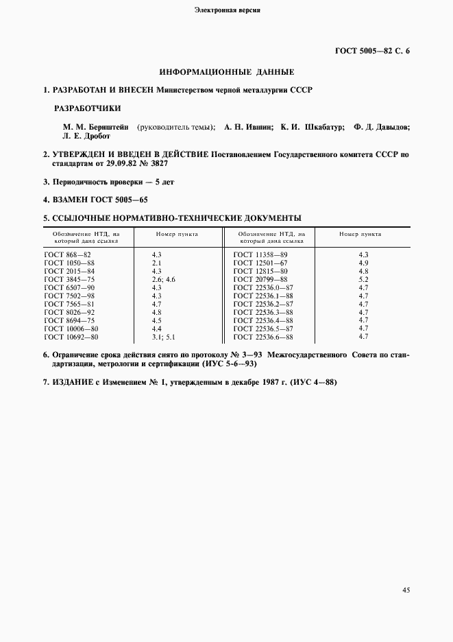 Страница 6 ГОСТ 5005-82