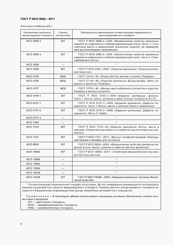 Страница 10 ГОСТ Р ИСО 8992-2011