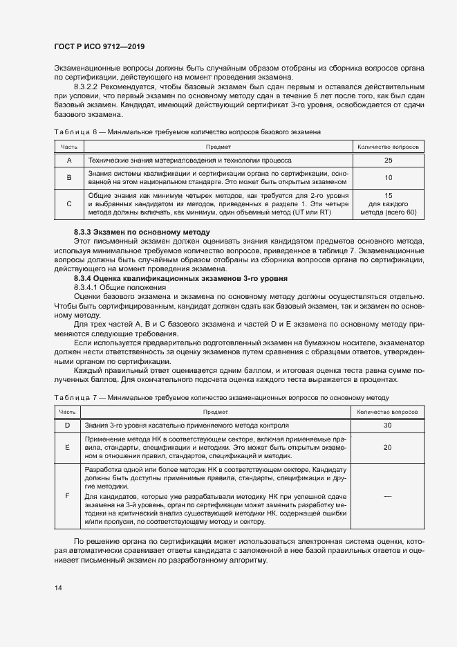Страница 19 ГОСТ Р ИСО 9712-2019