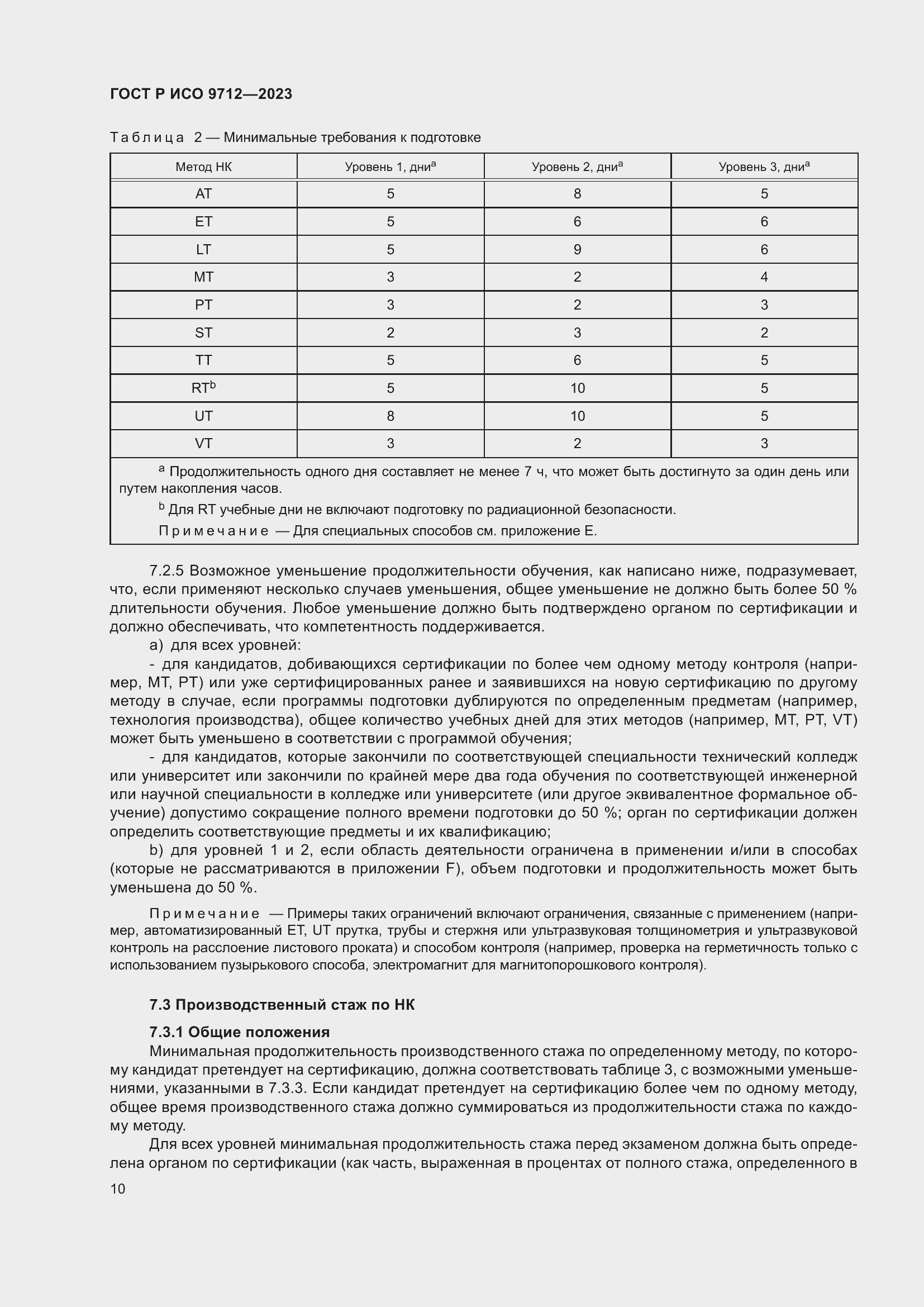 Страница 14 ГОСТ Р ИСО 9712-2023