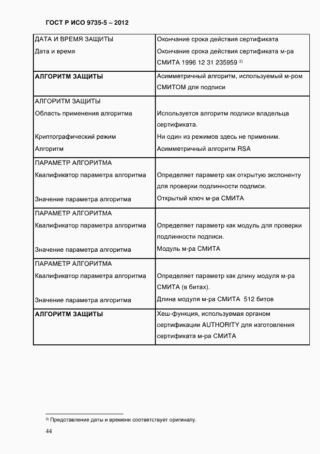 Страница 48 ГОСТ Р ИСО 9735-5-2012