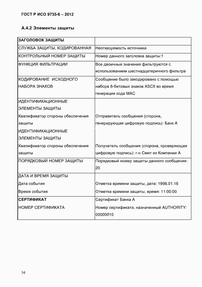 Страница 38 ГОСТ Р ИСО 9735-6-2012