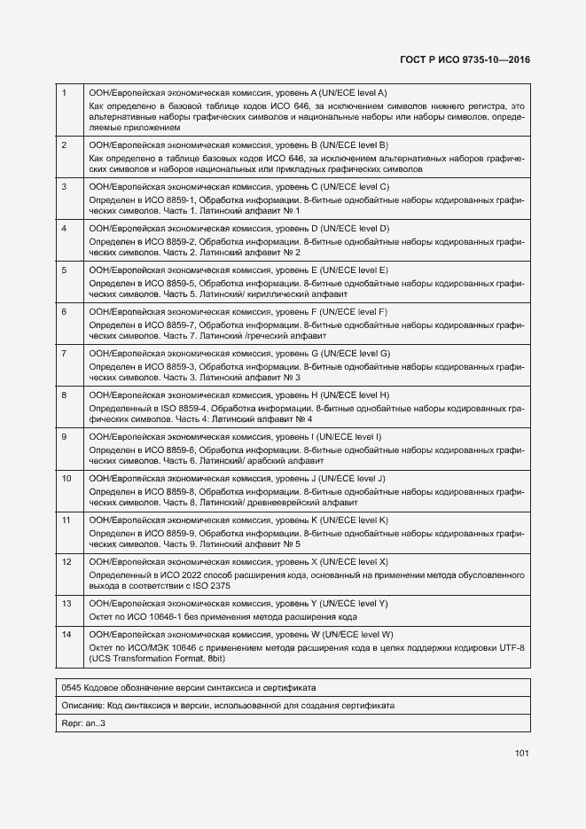 Страница 105 ГОСТ Р ИСО 9735-10-2016