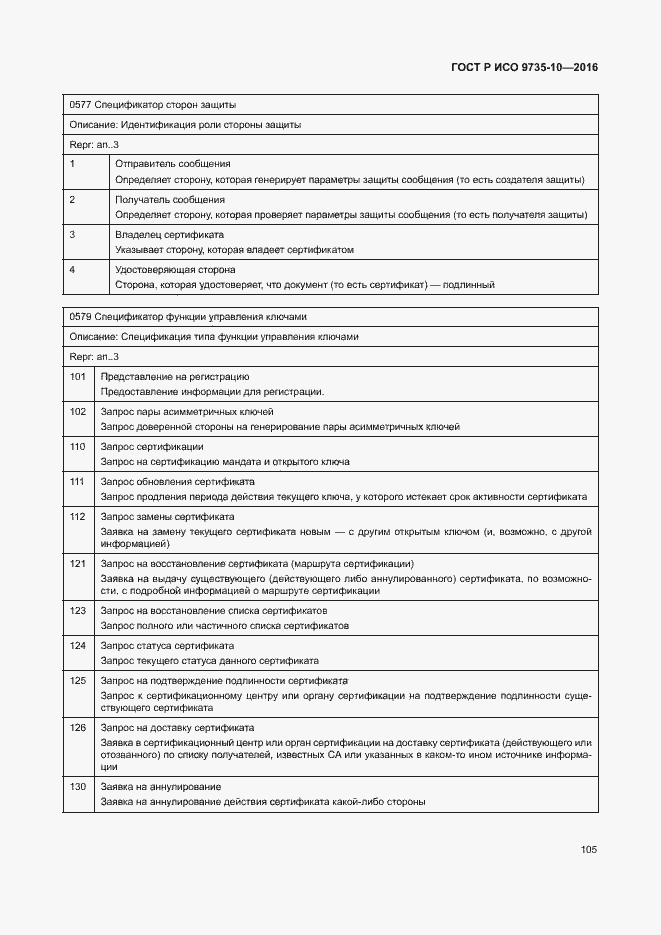Страница 109 ГОСТ Р ИСО 9735-10-2016