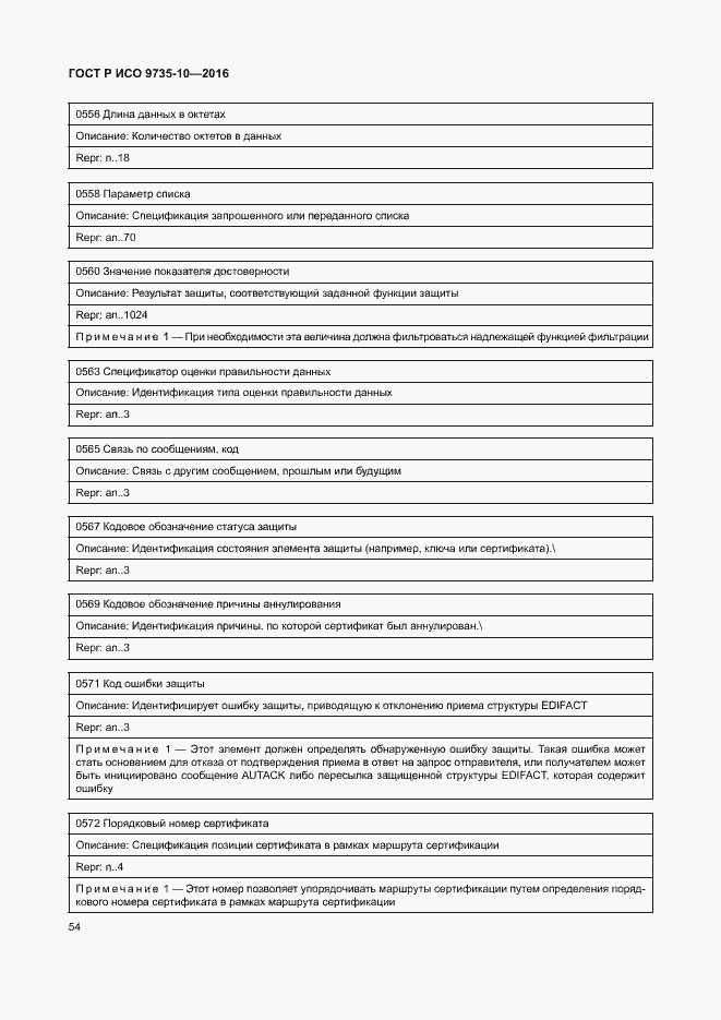 Страница 58 ГОСТ Р ИСО 9735-10-2016
