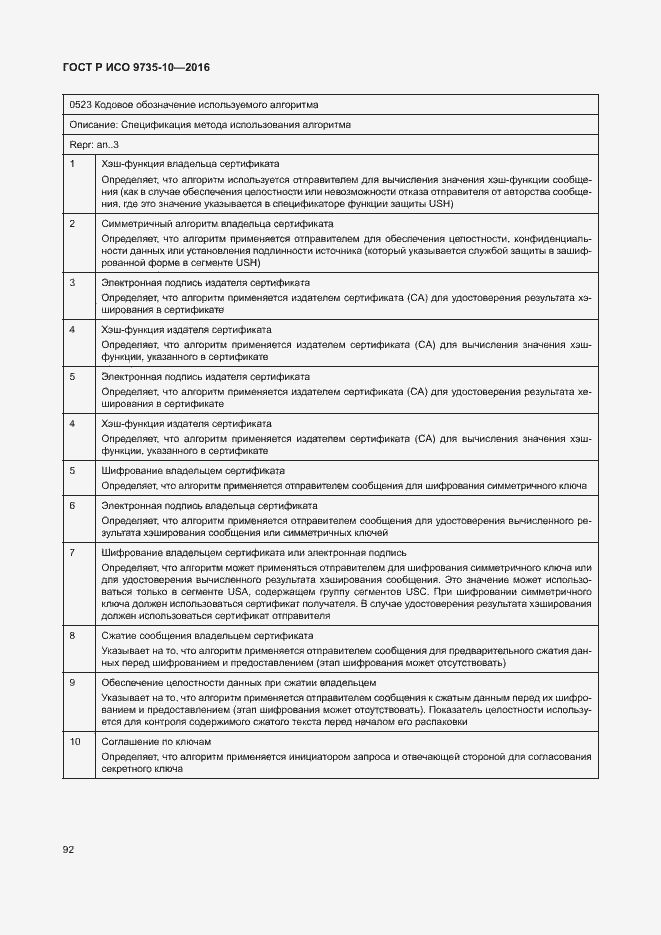 Страница 96 ГОСТ Р ИСО 9735-10-2016