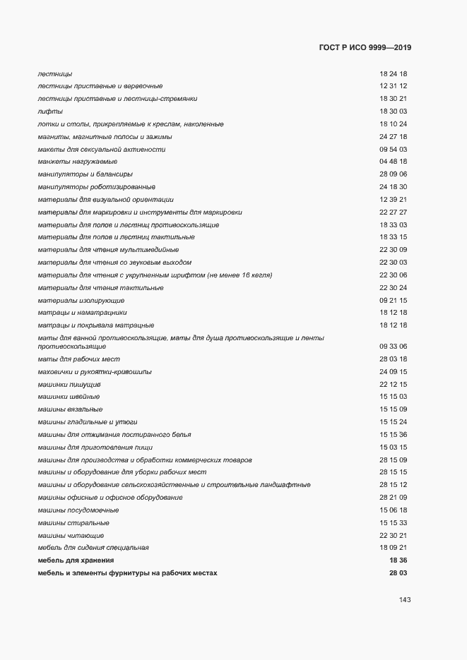 Страница 148 ГОСТ Р ИСО 9999-2019