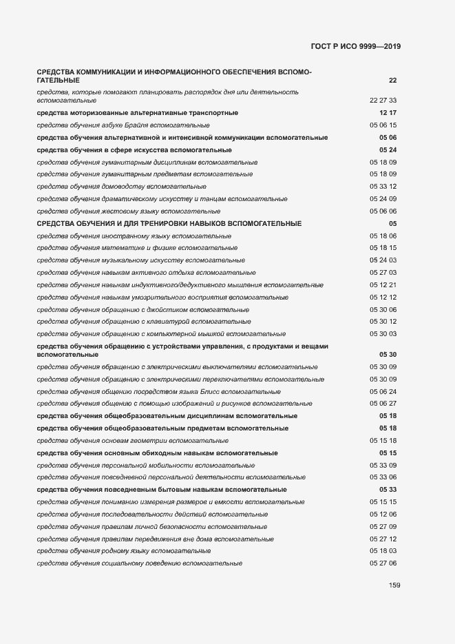 Страница 164 ГОСТ Р ИСО 9999-2019