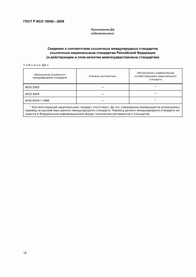 Страница 22 ГОСТ Р ИСО 10042-2009