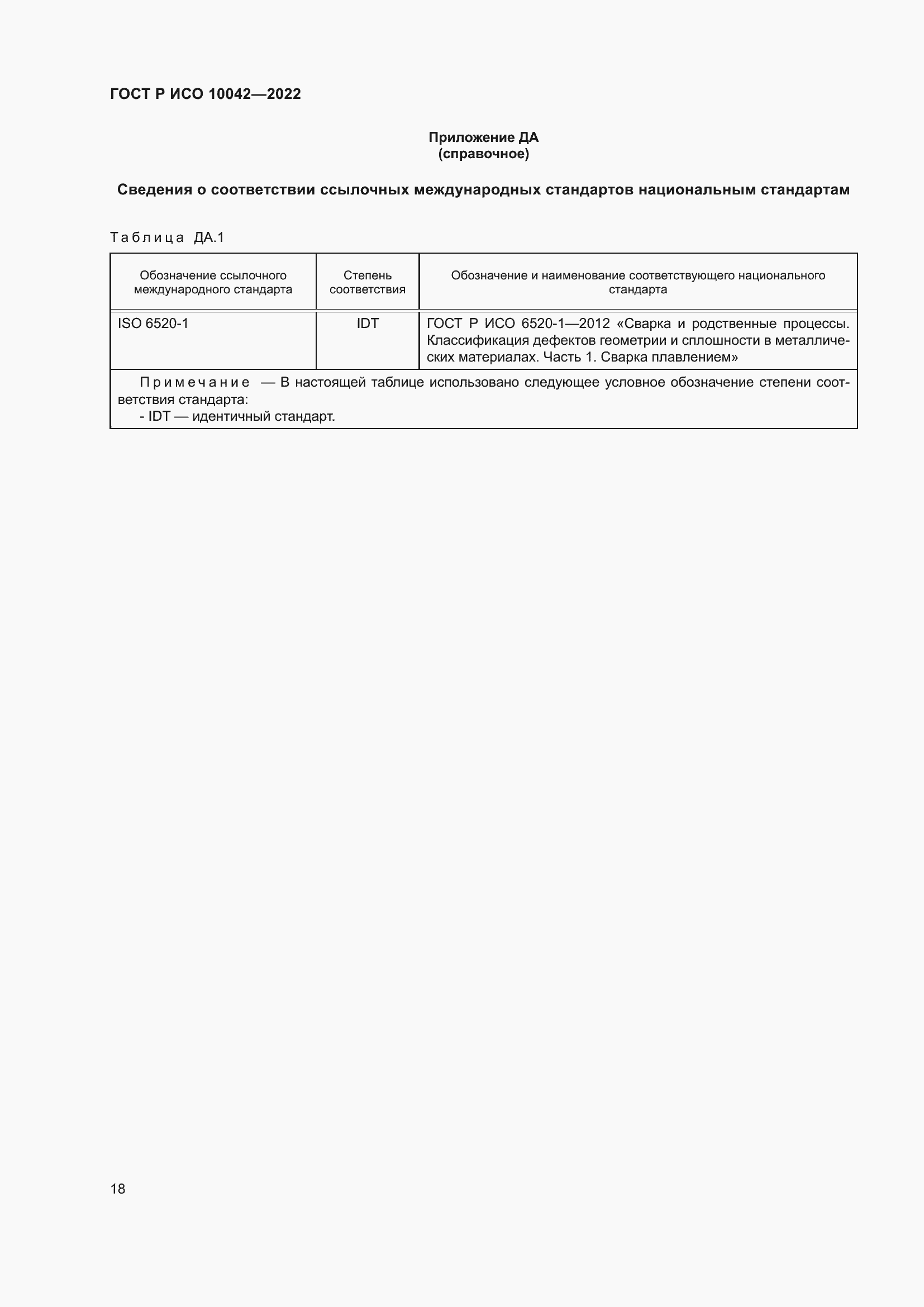 Страница 22 ГОСТ Р ИСО 10042-2022