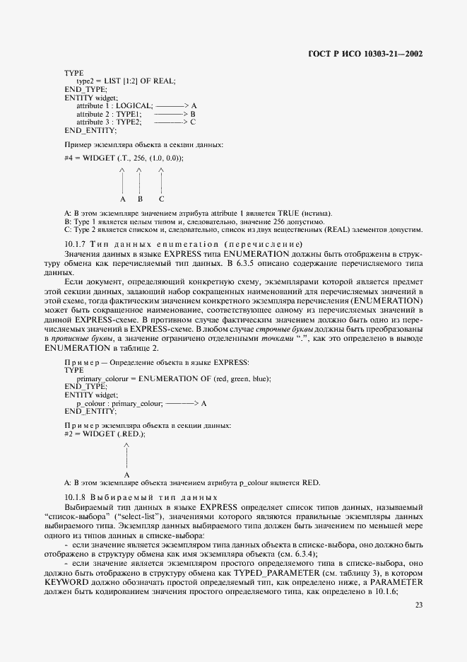 Страница 28 ГОСТ Р ИСО 10303-21-2002