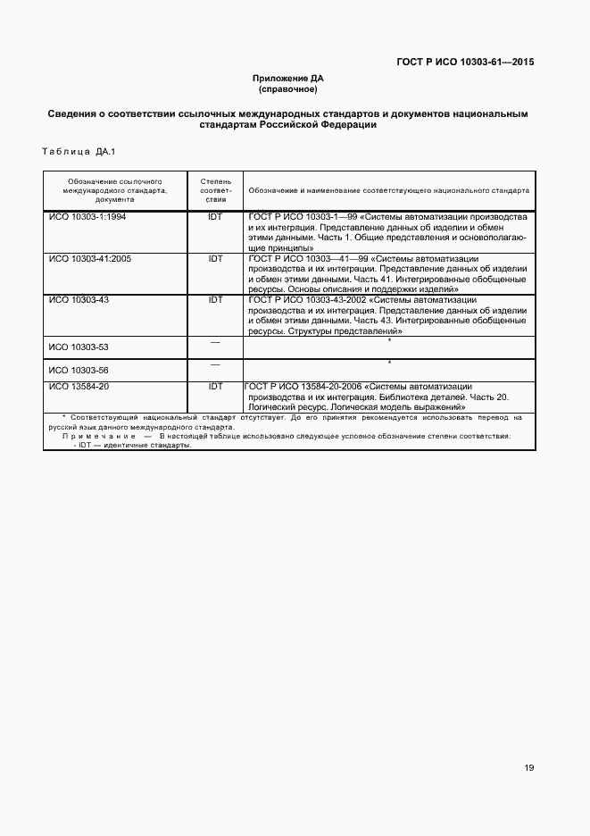 Страница 22 ГОСТ Р ИСО 10303-61-2015