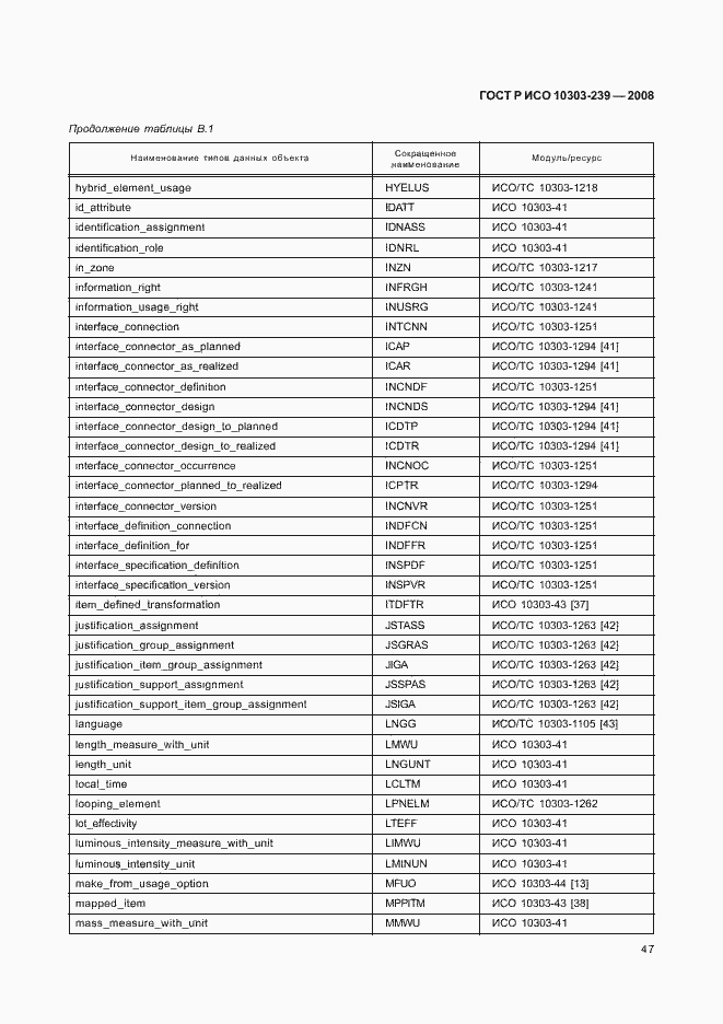 Страница 55 ГОСТ Р ИСО 10303-239-2008