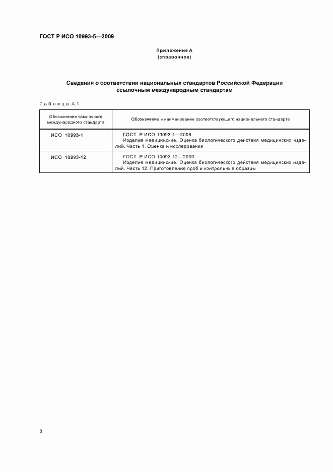 Страница 14 ГОСТ Р ИСО 10993-5-2009