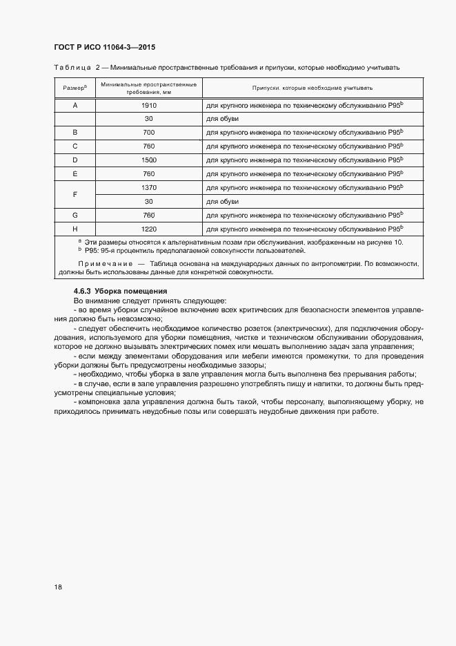 Страница 22 ГОСТ Р ИСО 11064-3-2015