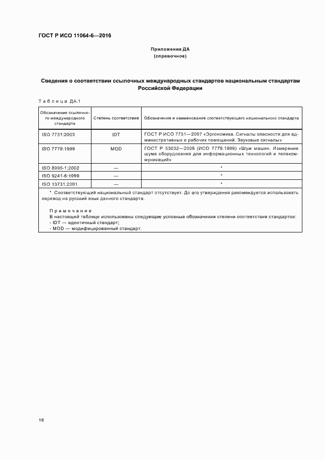Страница 20 ГОСТ Р ИСО 11064-6-2016