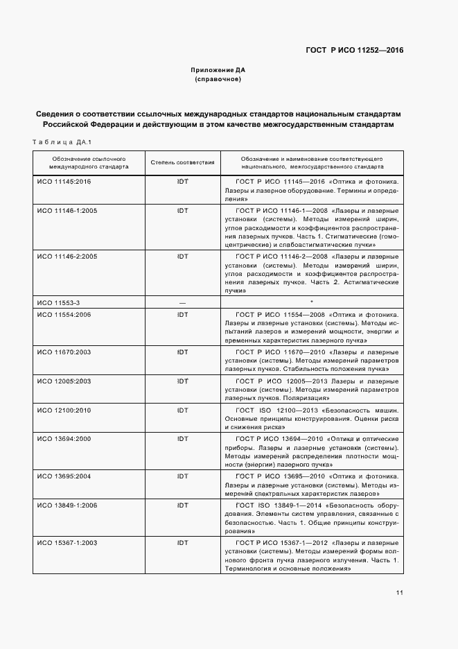 Страница 15 ГОСТ Р ИСО 11252-2016