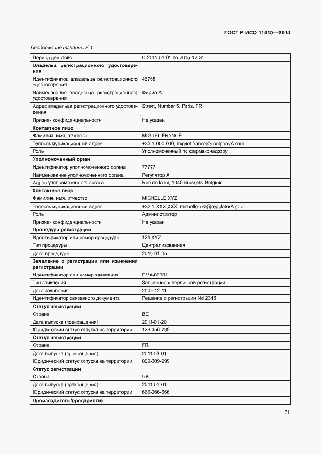 Страница 77 ГОСТ Р ИСО 11615-2014
