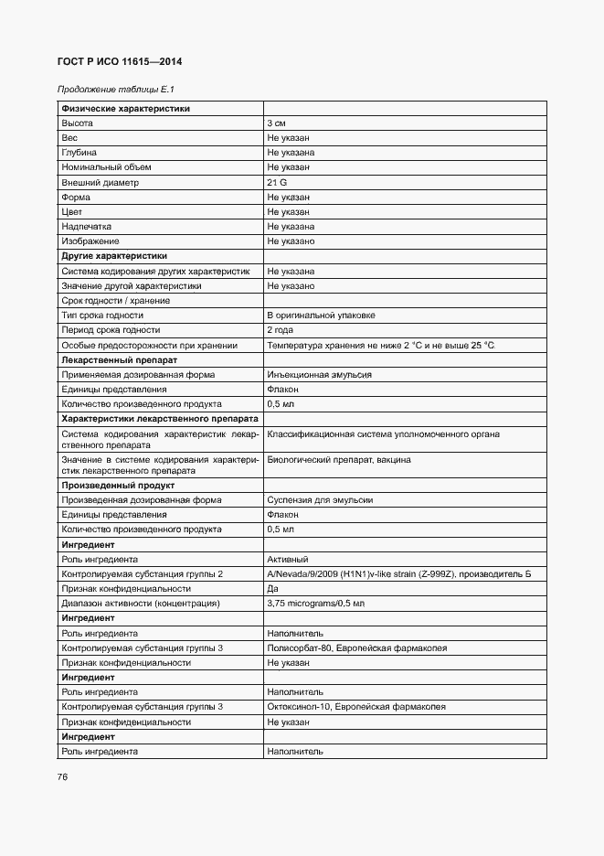 Страница 82 ГОСТ Р ИСО 11615-2014