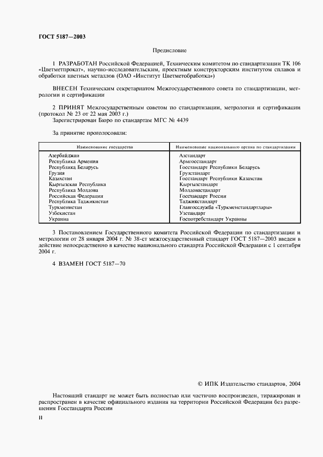 Страница 2 ГОСТ 5187-2003