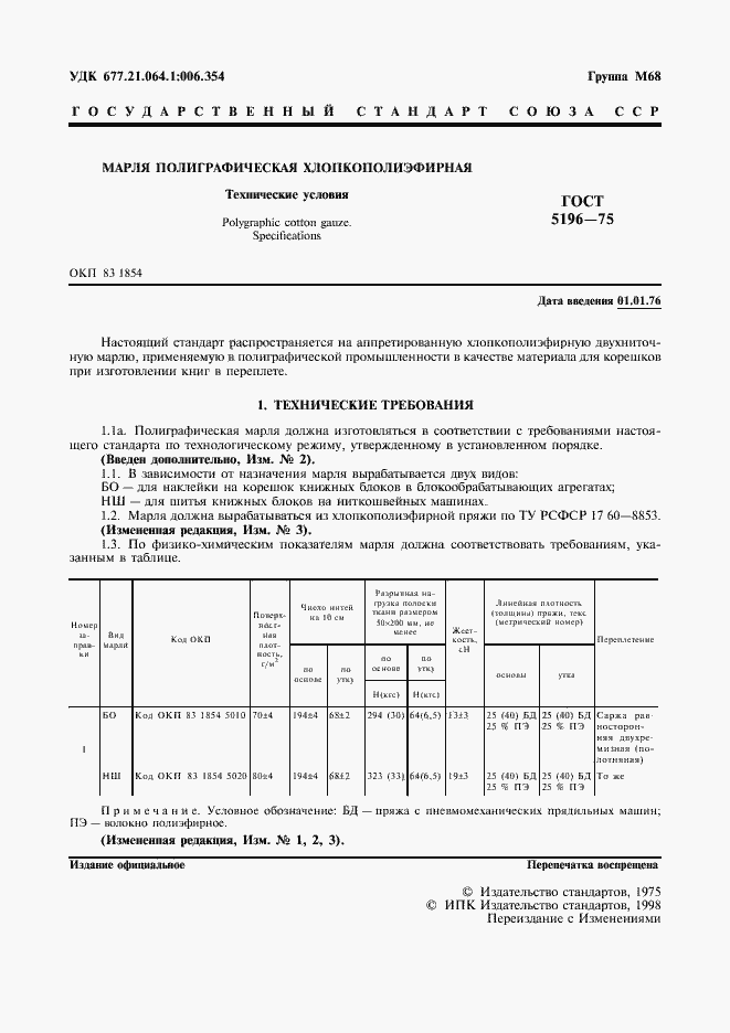 Страница 2 ГОСТ 5196-75