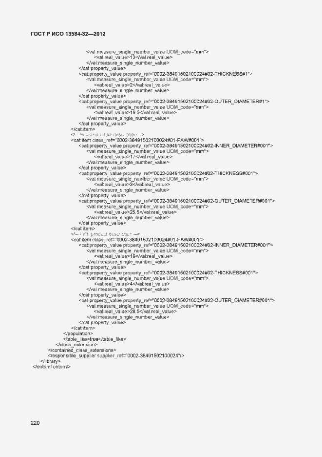 Страница 224 ГОСТ Р ИСО 13584-32-2012